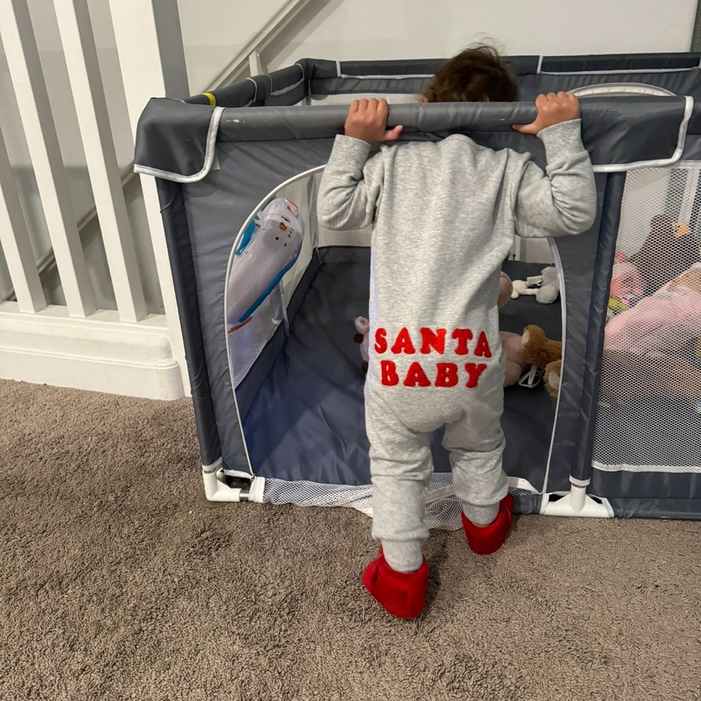 Santa baby onesie